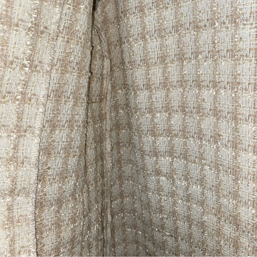 NWT BB Dakota Steve Madden Ivory Tweed Open Front Blazer XS - Picture 4 of 6
